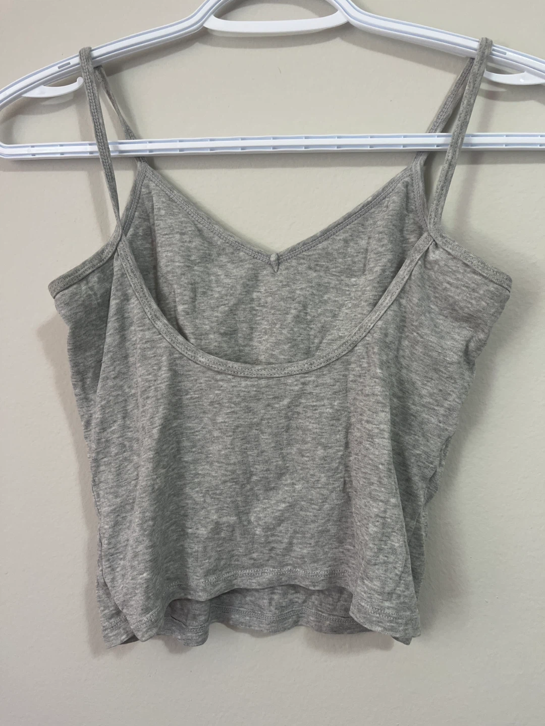 Grey Spaghetti Strap Crop Top - photo 2