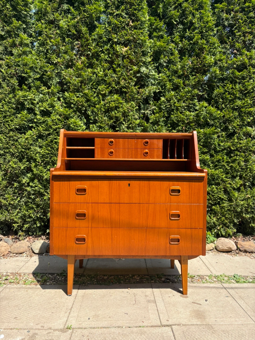 Swedish MCM Teak Secretary Desk