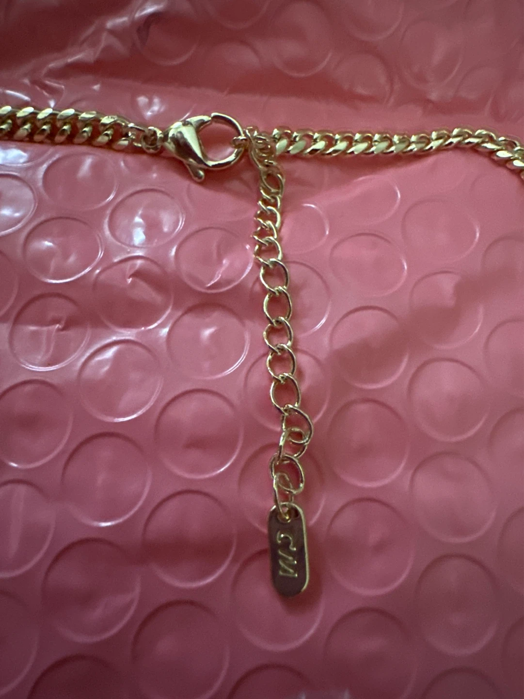 Gold laminated Butterfly & Clover Necklace - photo 3
