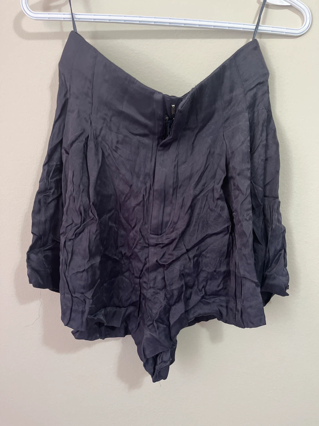 Zara Dark Grey Pleated Skort Size Medium