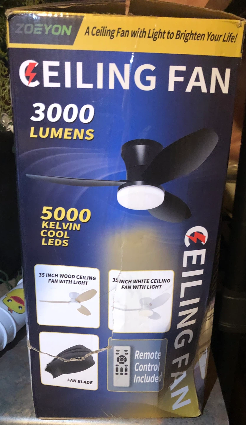 ZOEYONU Ceiling Fan with Light - photo 4