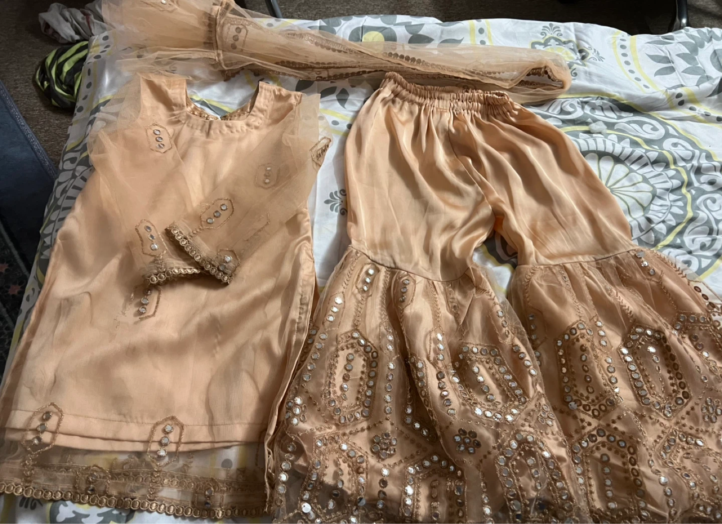 3 piece shalwar kameez for 5/6 years girl