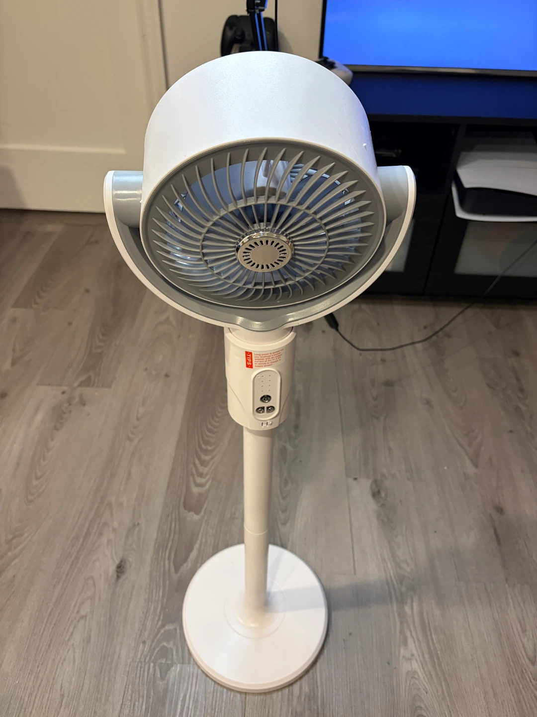 White Pedestal Fan