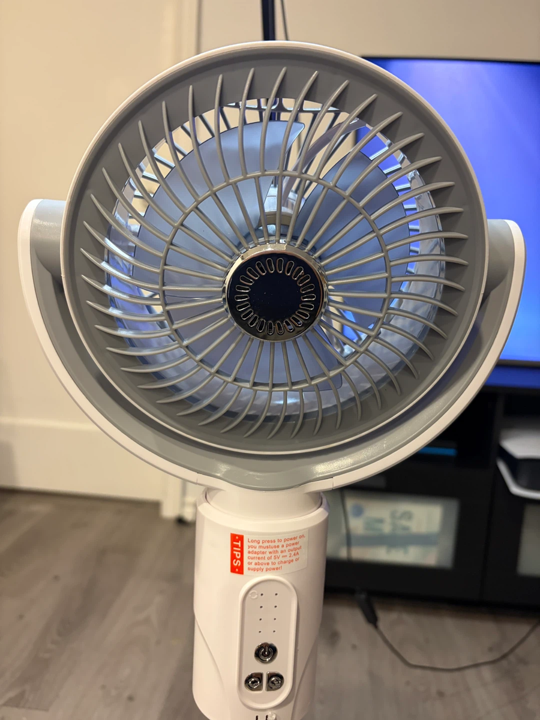 White Pedestal Fan - photo 3