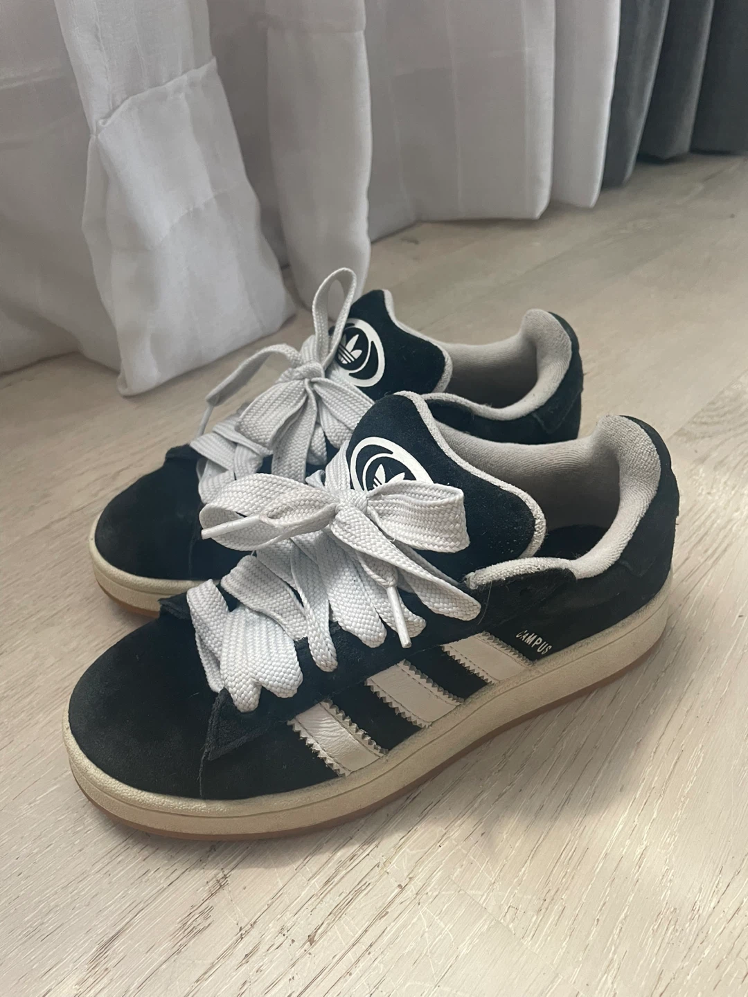 Adidas Campus Black White Sneakers