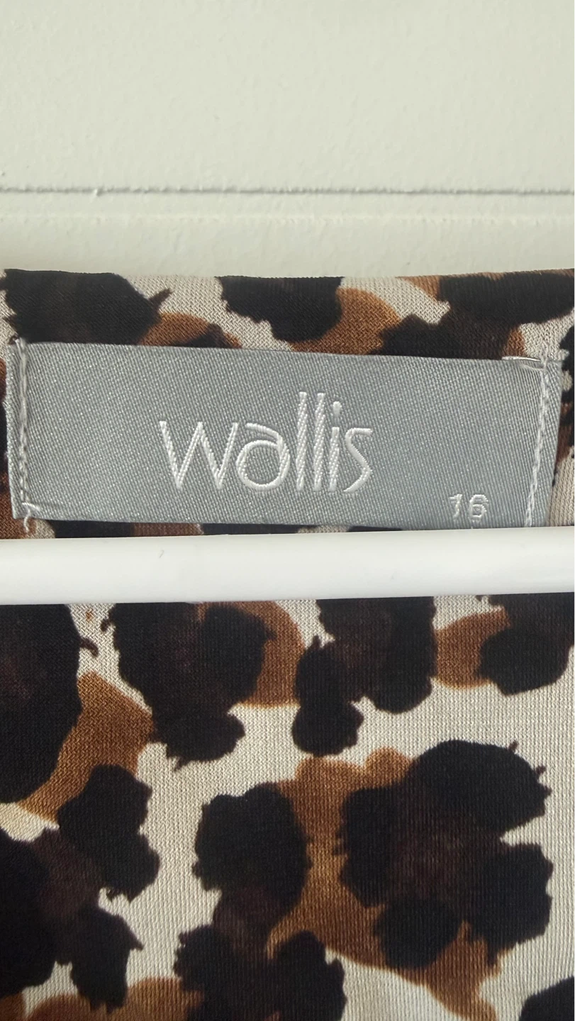 Wallis Women's Dress - Leopard Print & Black Size 16 - photo 2