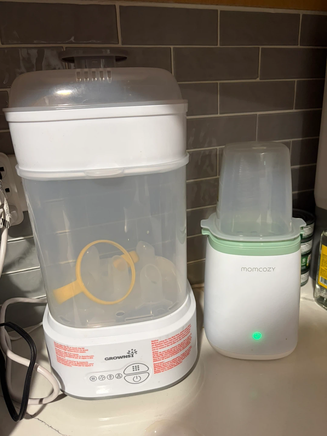 GROWNSi Baby Bottle Sterilizer with Momcozy Steamer