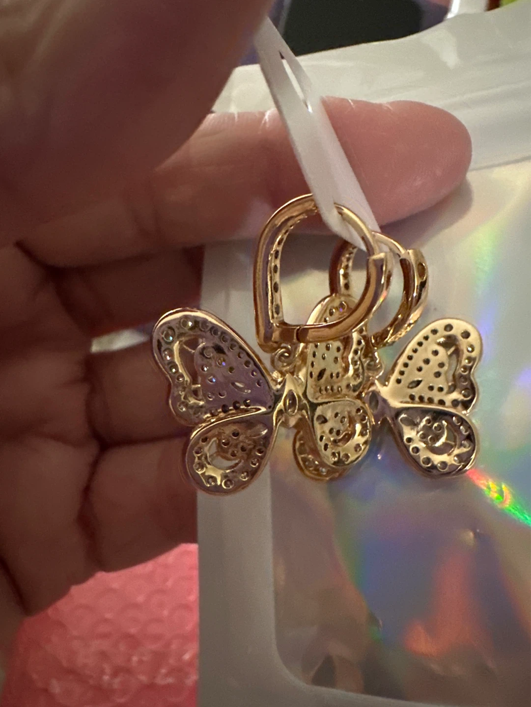Xuping Butterfly Earrings rose gold - photo 2