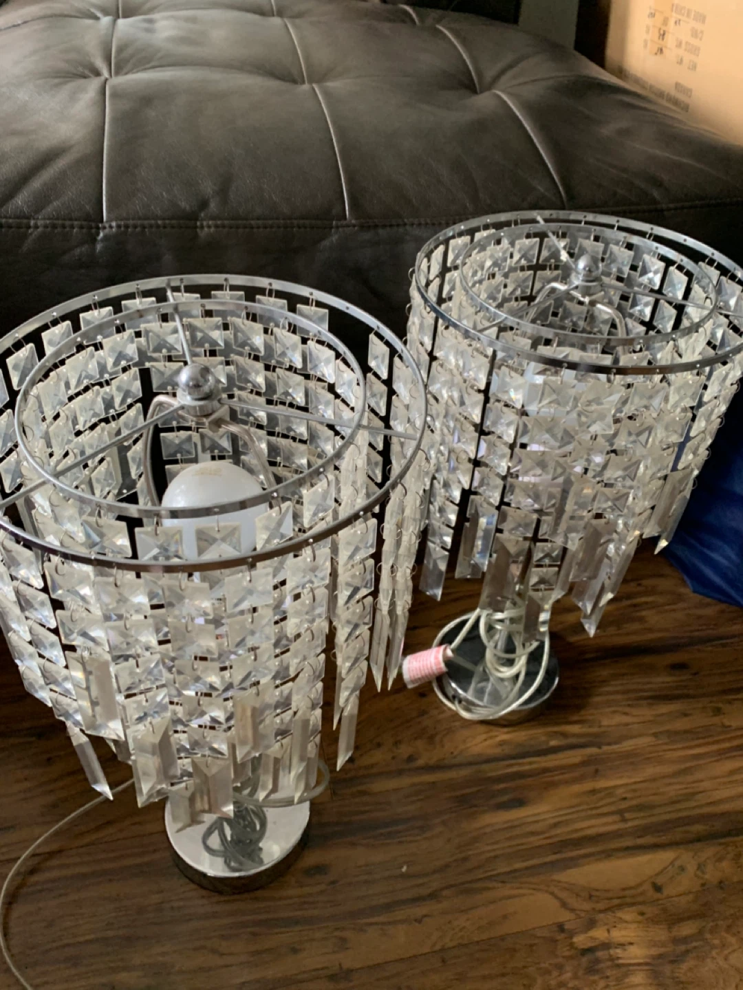 Pair of Crystal Table Lamps - photo 2