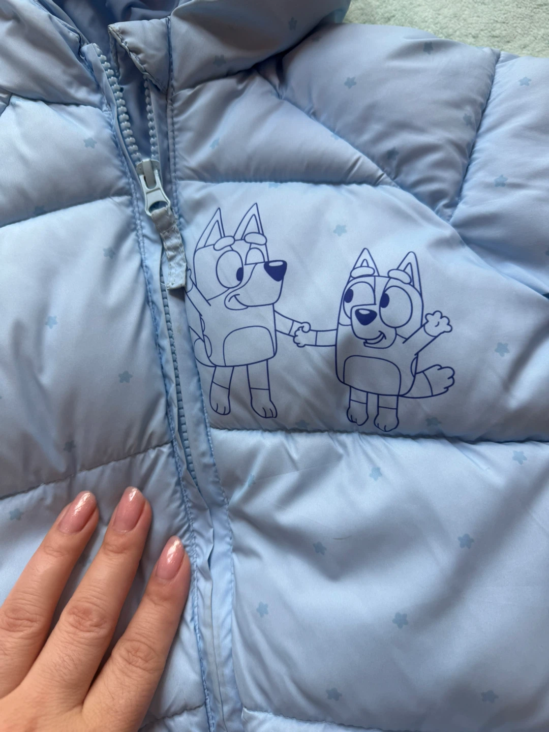 Bluey Puffer Jacket - Light Blue 4 years old - photo 2