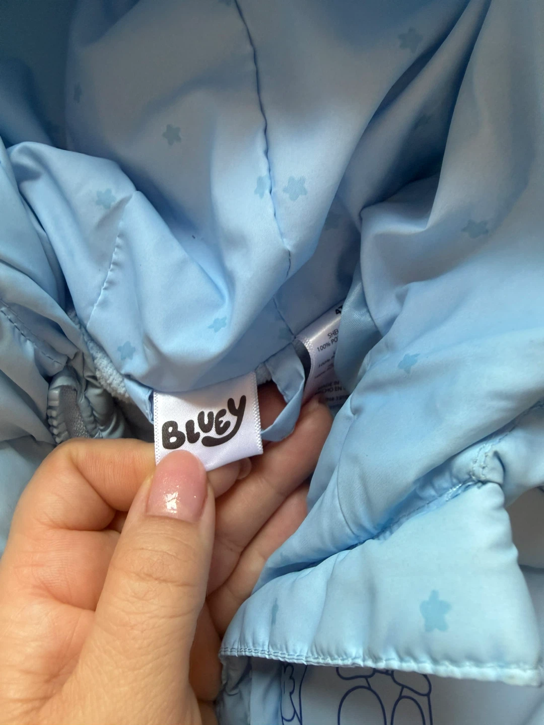 Bluey Puffer Jacket - Light Blue 4 years old - photo 3