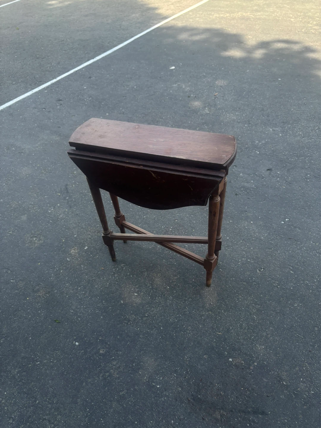 Vintage Folding Dropleaf Side Table - photo 2