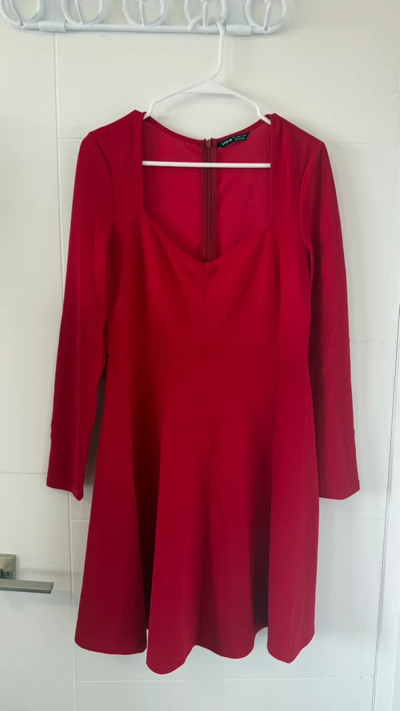 SHEIN Red Dress Size L