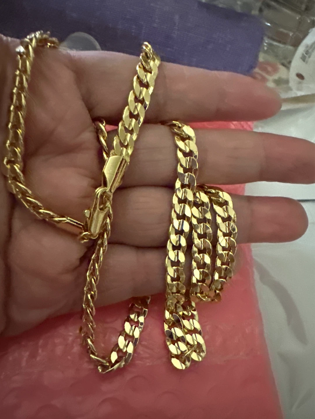 14k Gold laminated Chain Necklace
