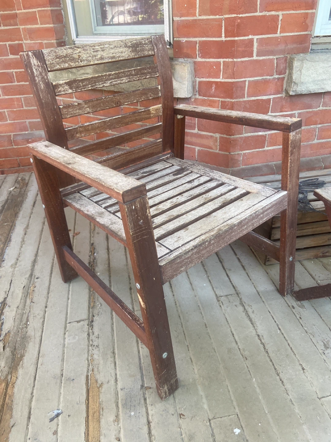 2 Patio Chairs and Matching Table - photo 2