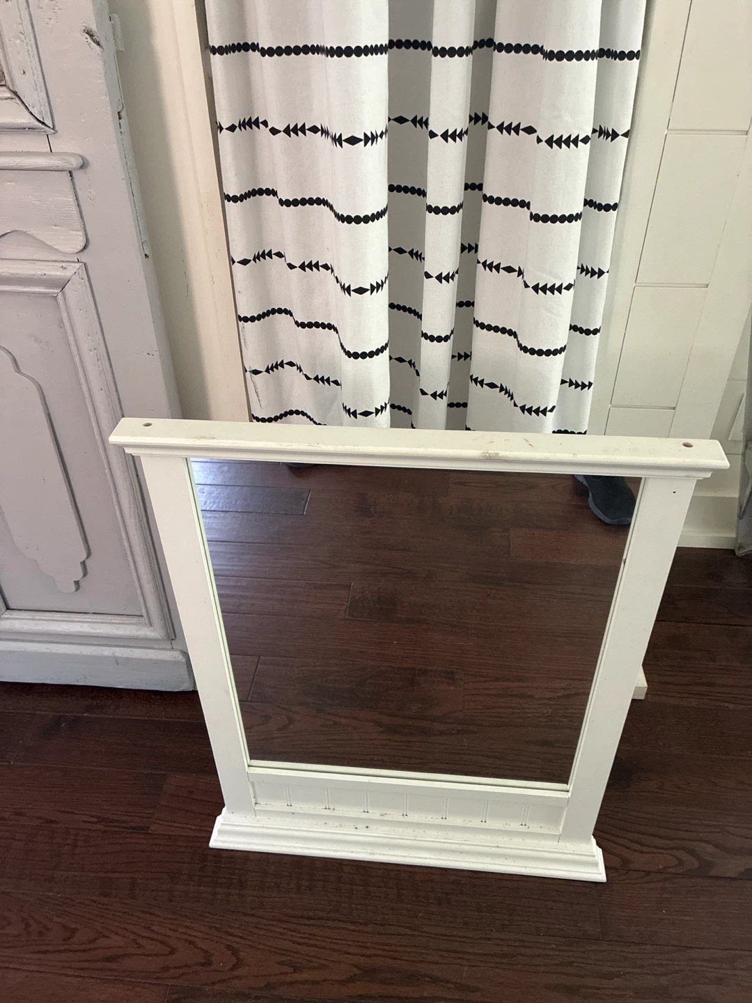 White Framed Mirror