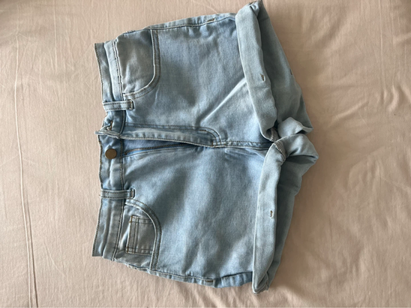 Denim shorts