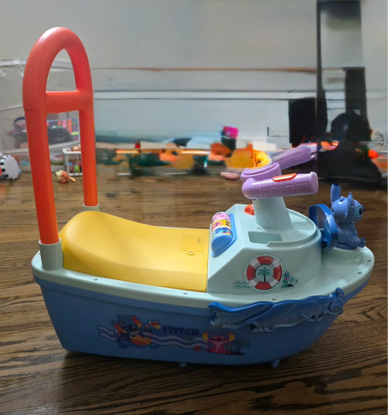 Disney Stitch Boat Ride-On Toy