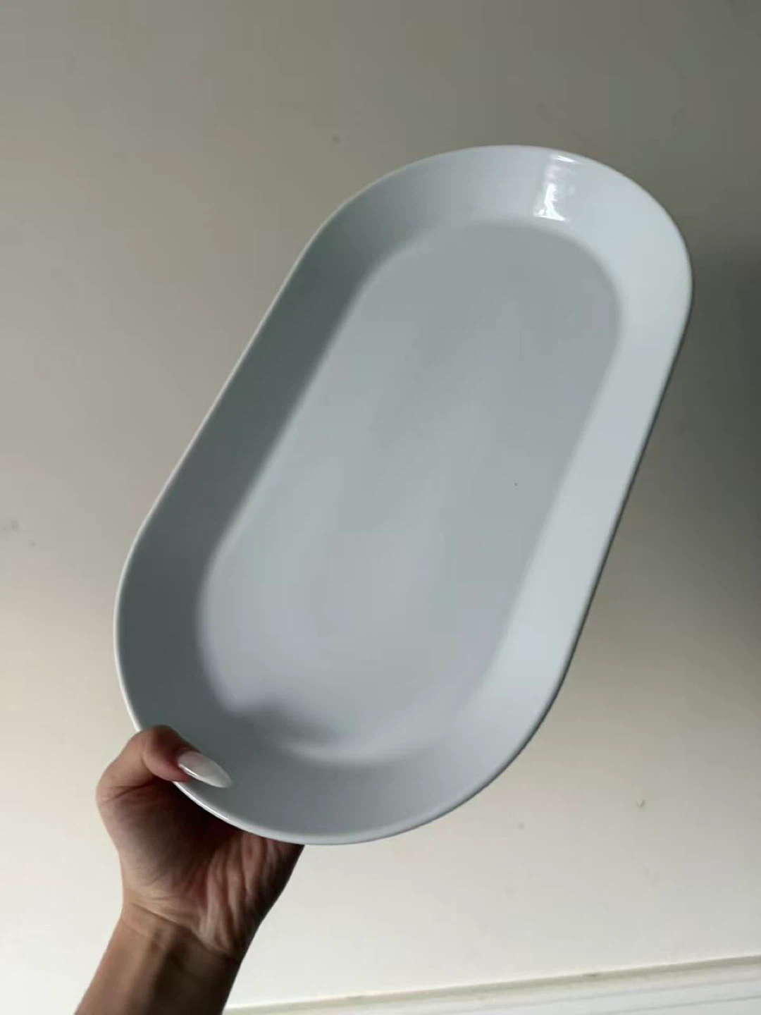 White Serving Platter / Fish Steaming Plate – $5