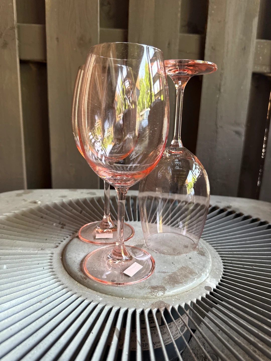 Crystalite Bohemia Pink Wine Glasses Set of 3 - photo 2