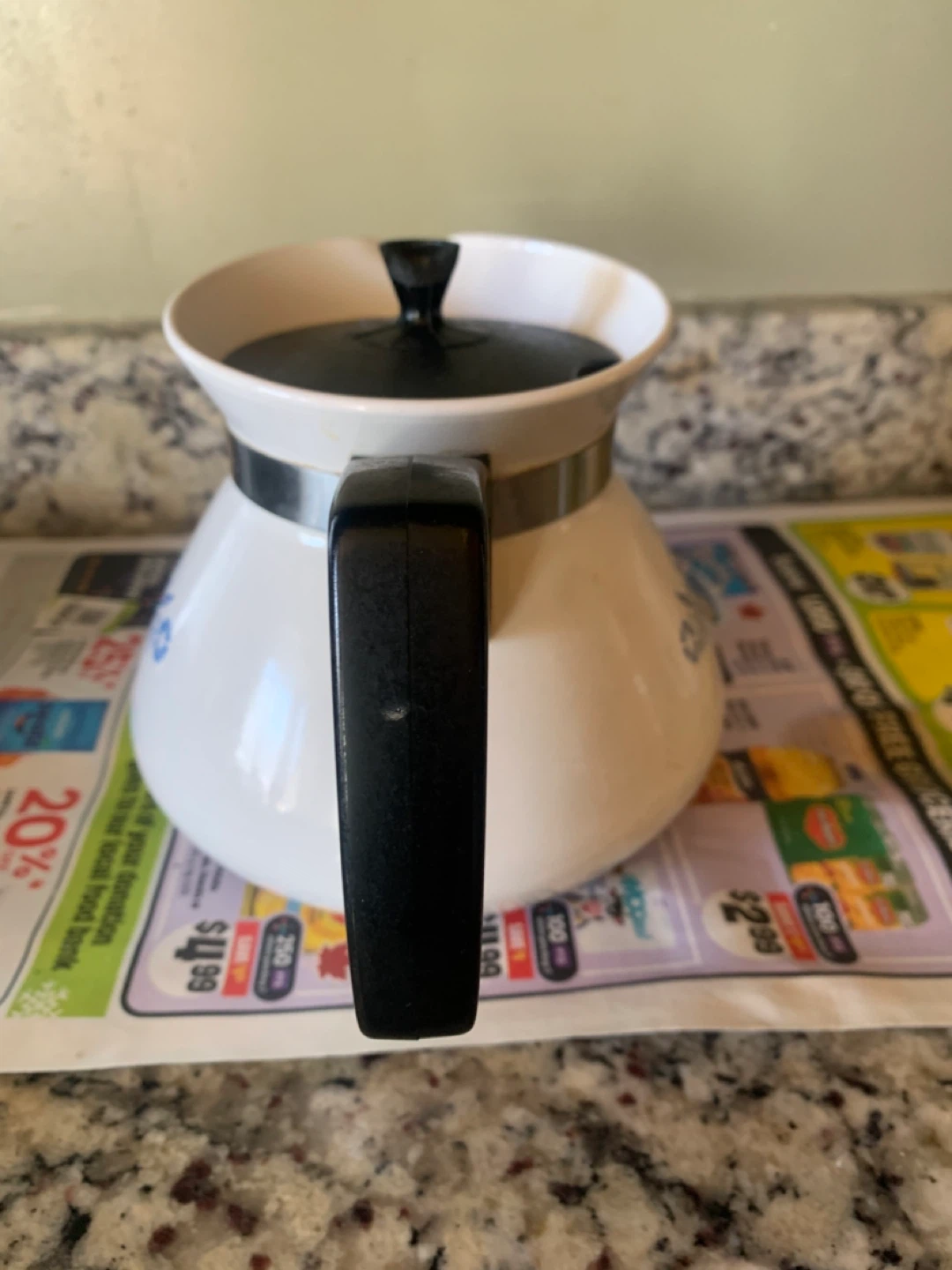 Vintage Corning Ware Blue Cornflower Percolator