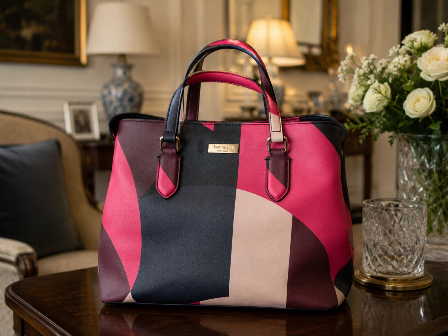 Kate Spade Tote Bag - Geometric Print
