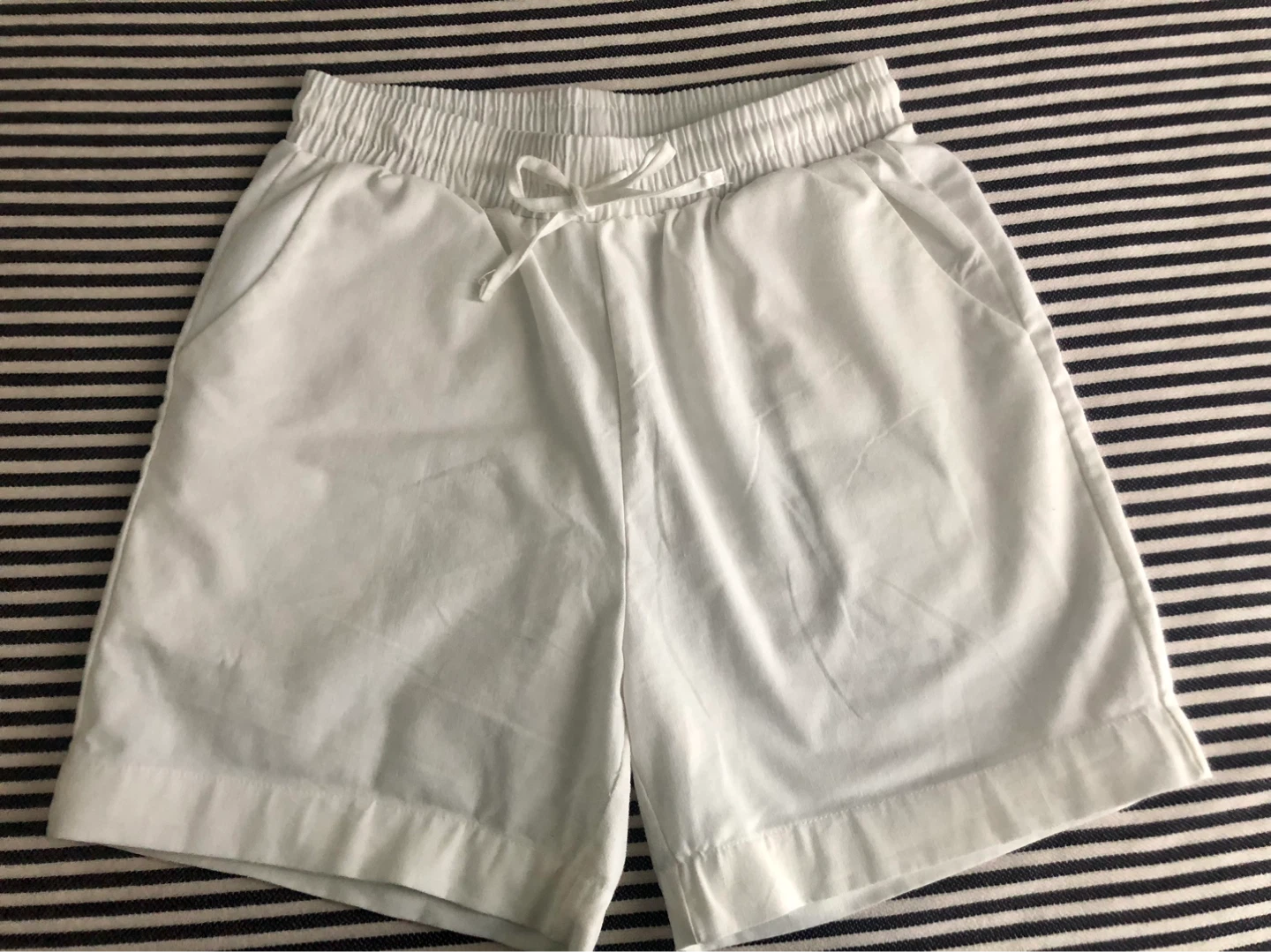 White Linen Shorts - photo 2