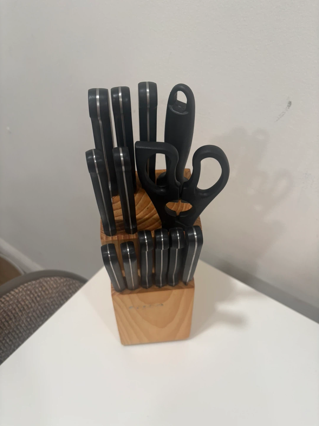 Kitchen Knife Set with wood block - photo 2