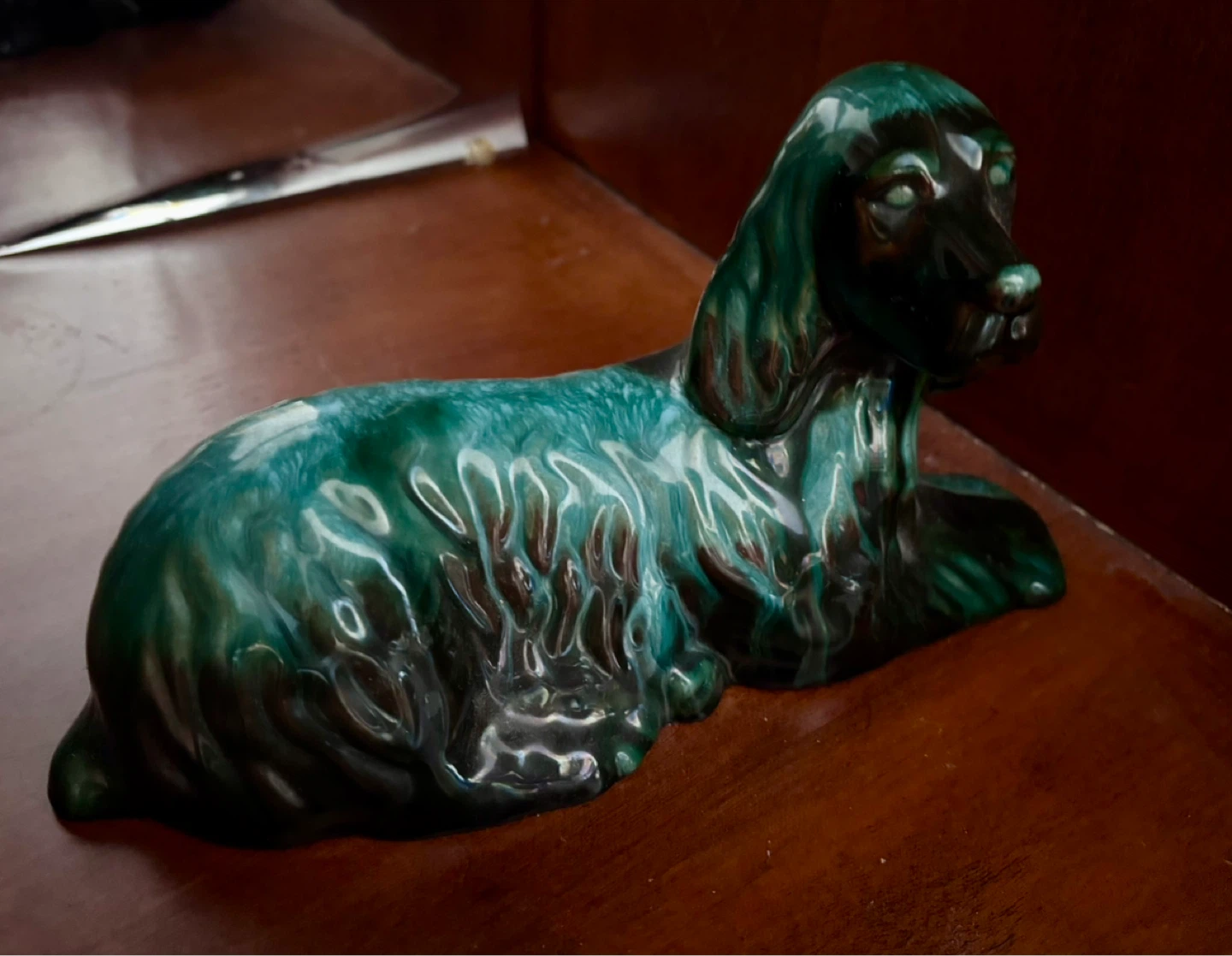 Dog statue , approx 6x8”, BMP