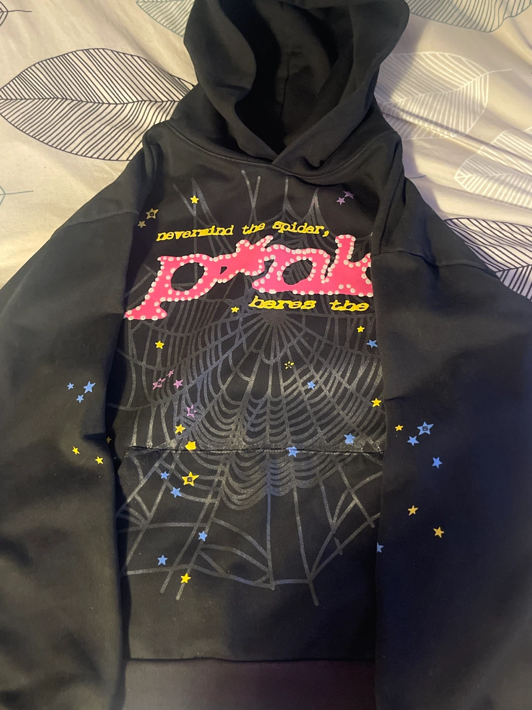 Spiderworldwide Pink Graphic Hoodie