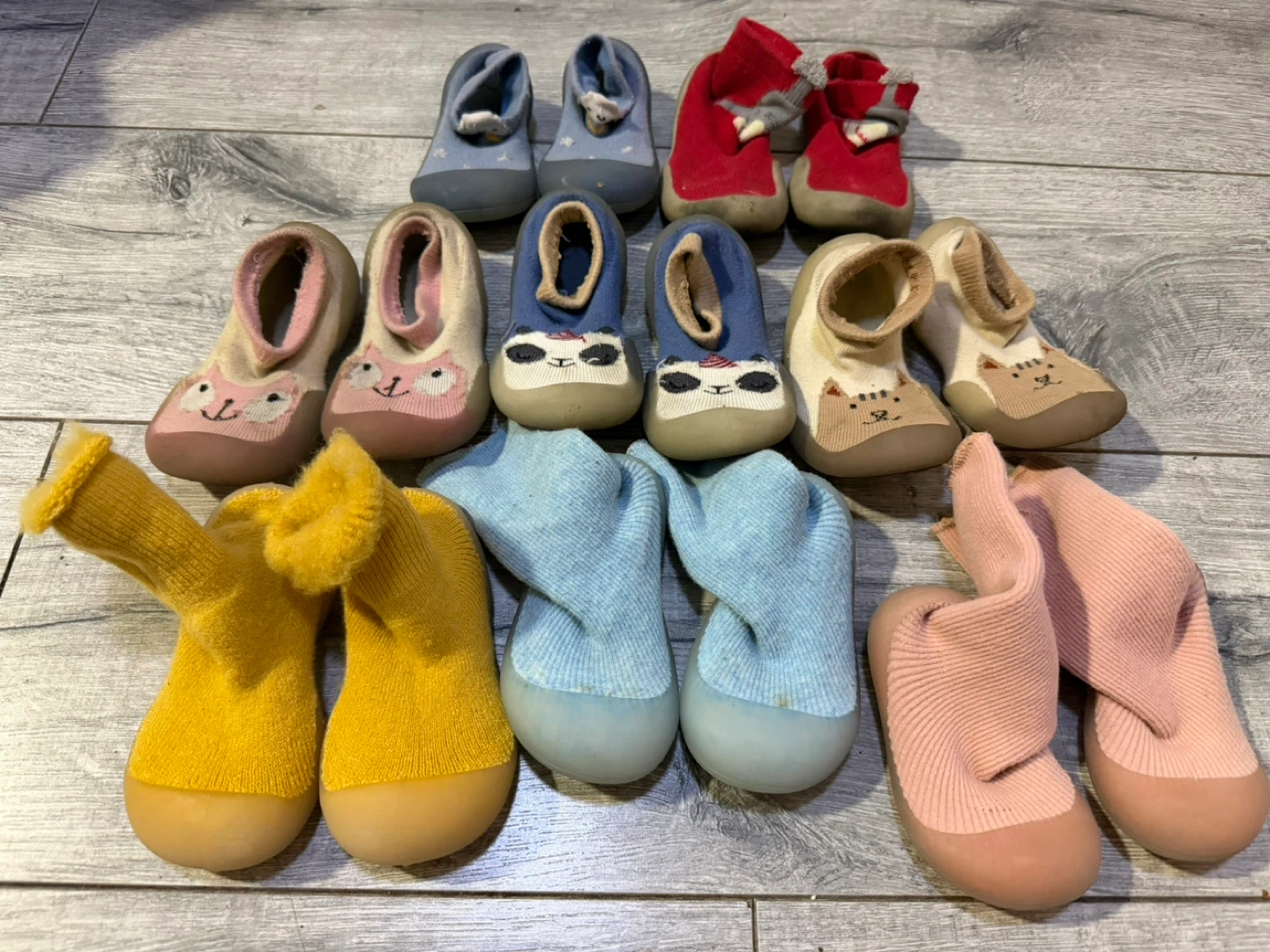 Bundle of Baby Walking Shoes (Sock Shoes)