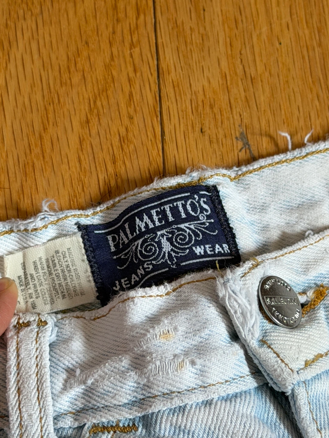Vintage 80/90s lightwash denim short - photo 2