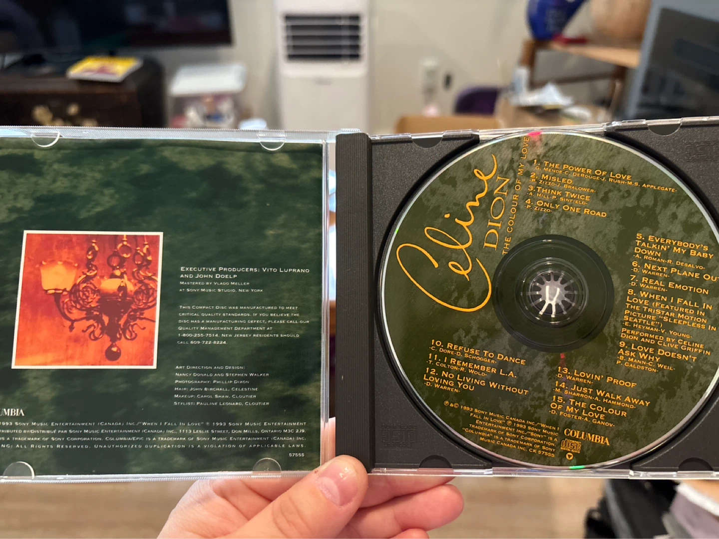 Celine Dion The Colour of My Love CD - photo 3