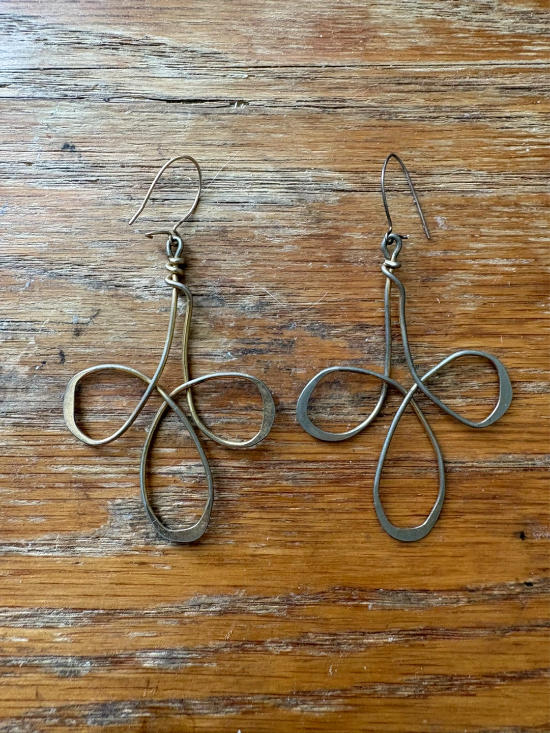 Wire abstract earrings