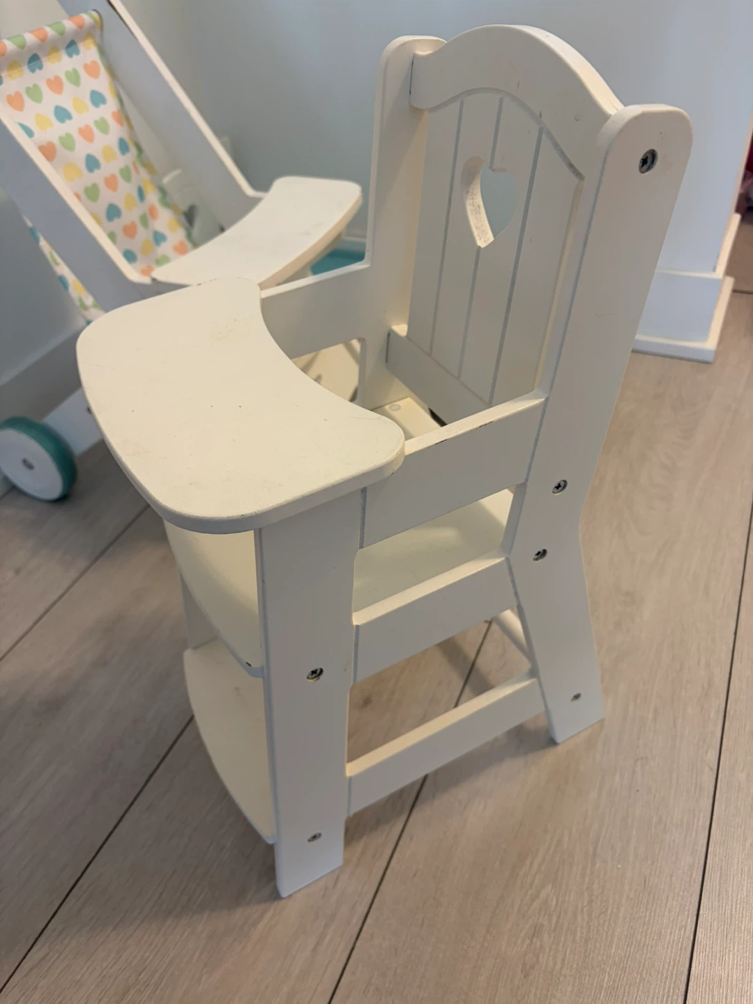 3 for price of one Wooden Doll High Chair and Bed Set - photo 4