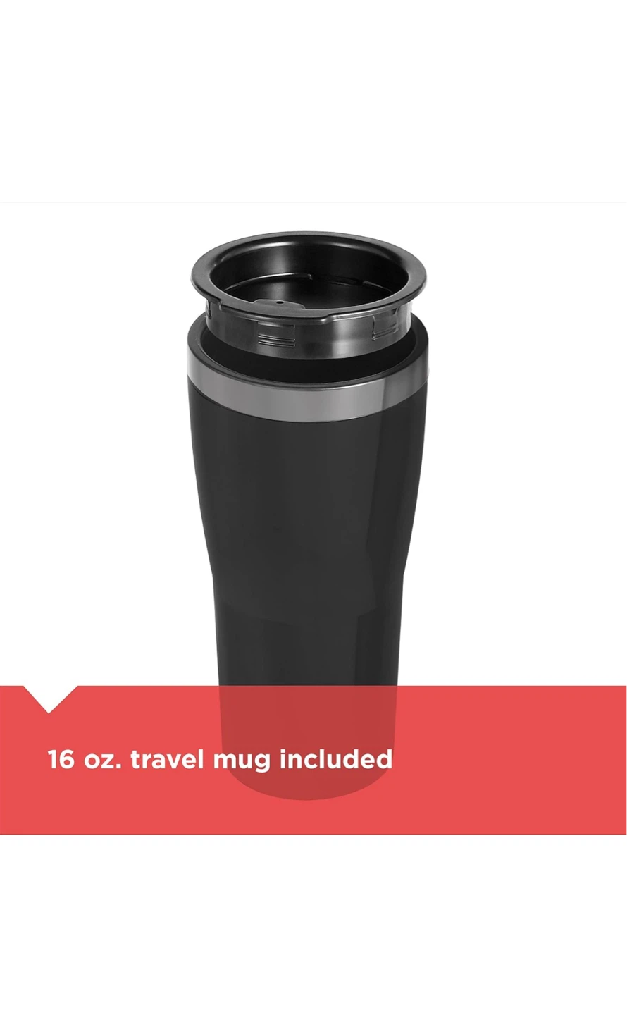 Black+Decker Single Serve Coffee Maker with 16 oz Travel Mug - photo 3