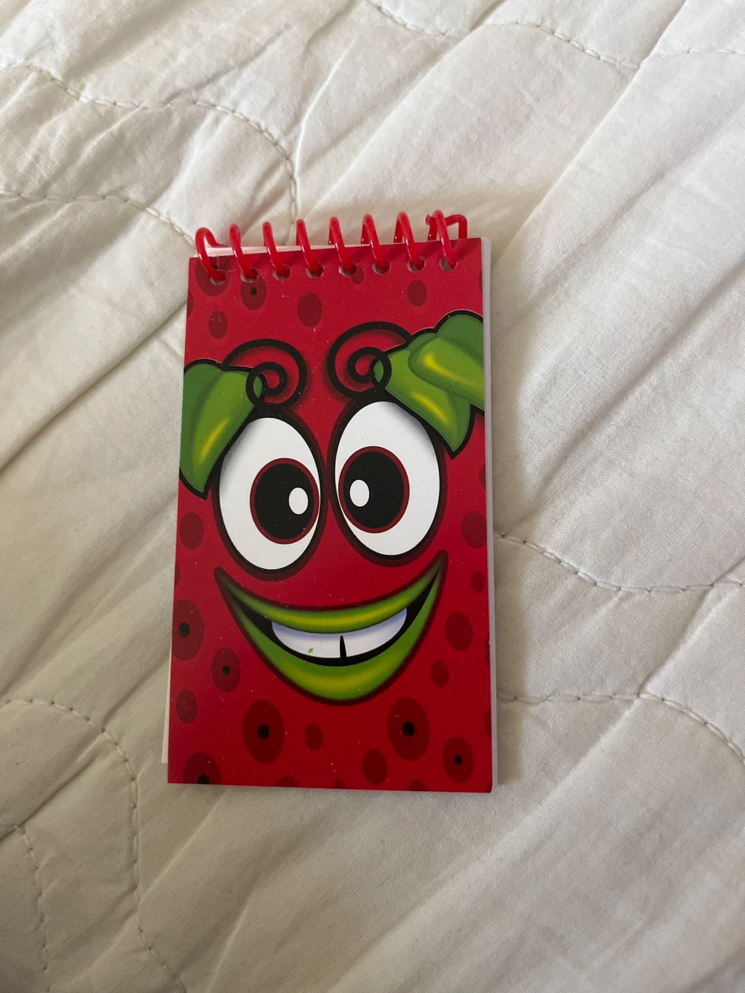 Cute Strawberry Face Spiral Notebook