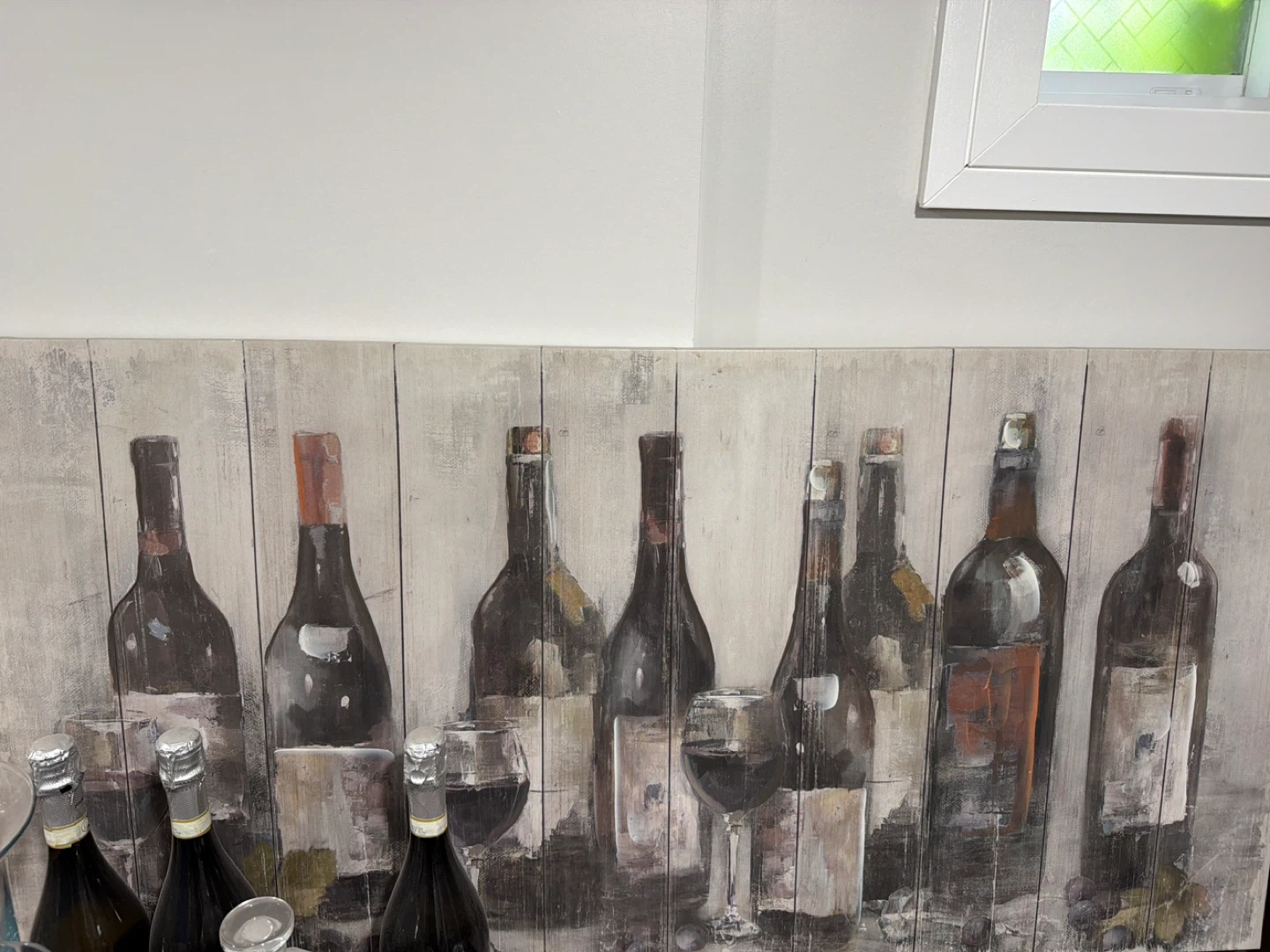 Wall Art Canvas Print - Wine Bottles