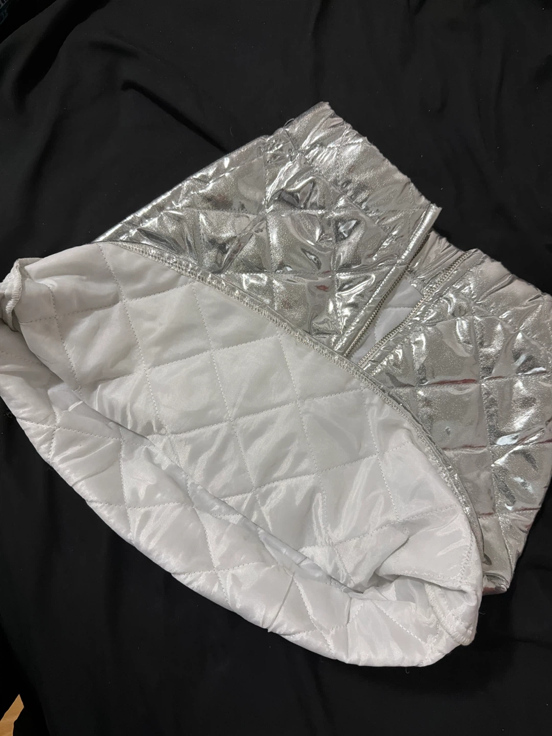 Cassafras Quilted Metallic Skirt - photo 4