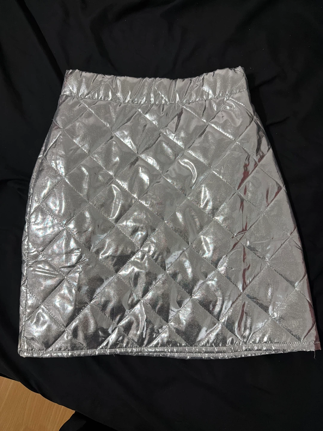 Cassafras Quilted Metallic Skirt