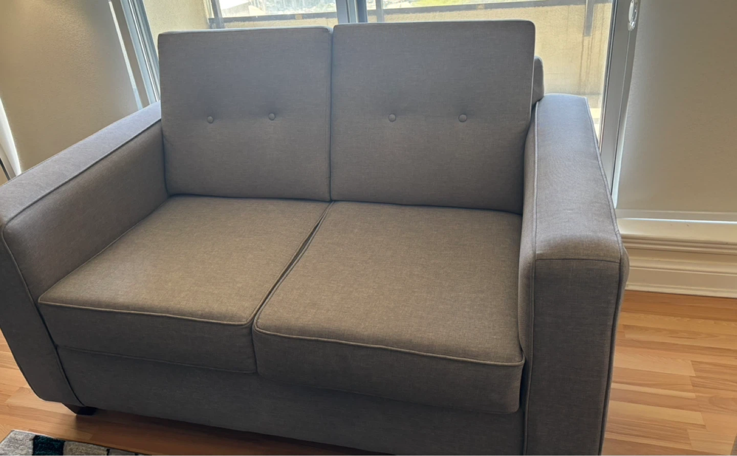 Grey Loveseat and Sectional Sofa - photo 4