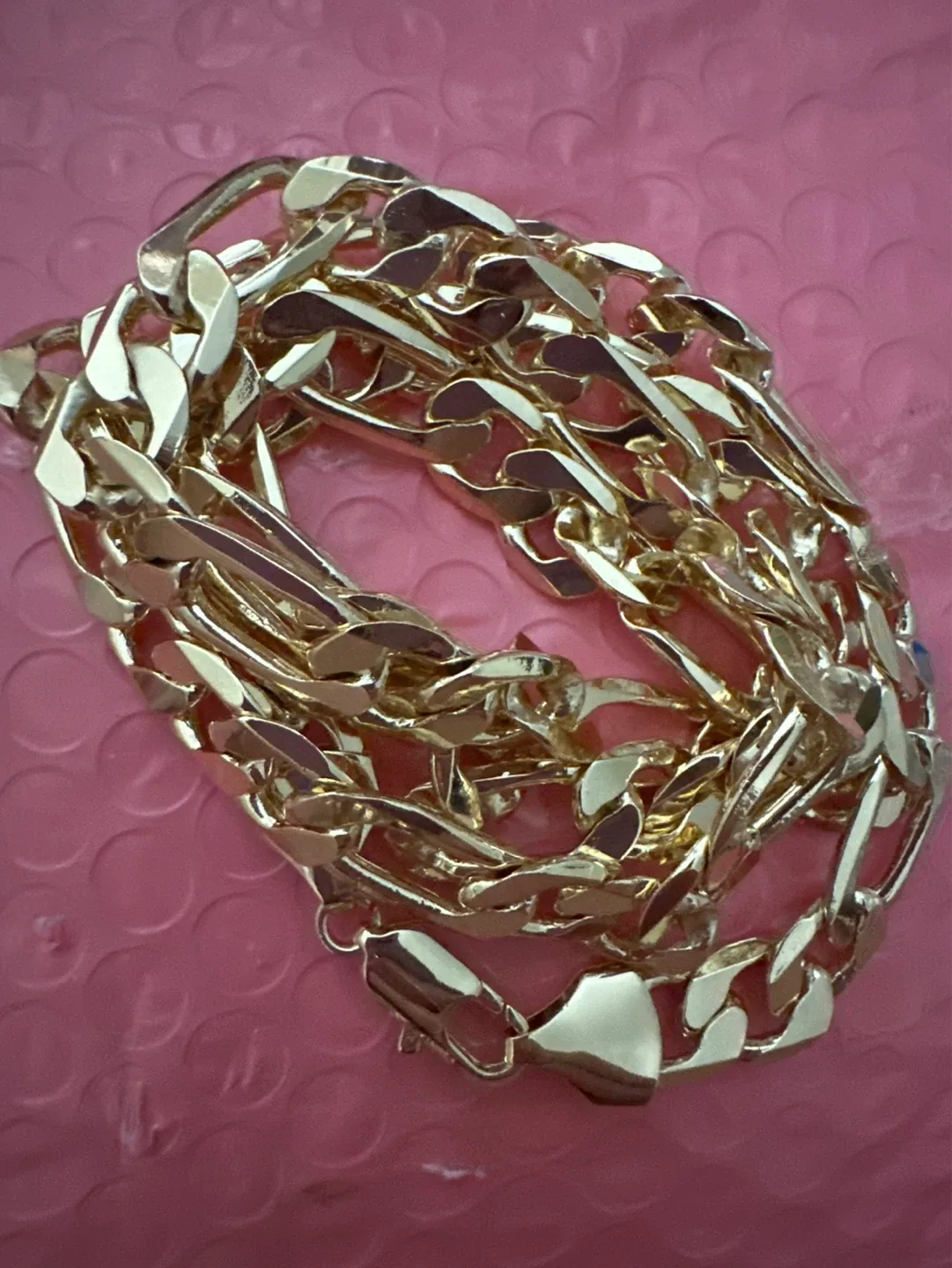 Gold  laminated Figaro Chain Necklace - photo 2