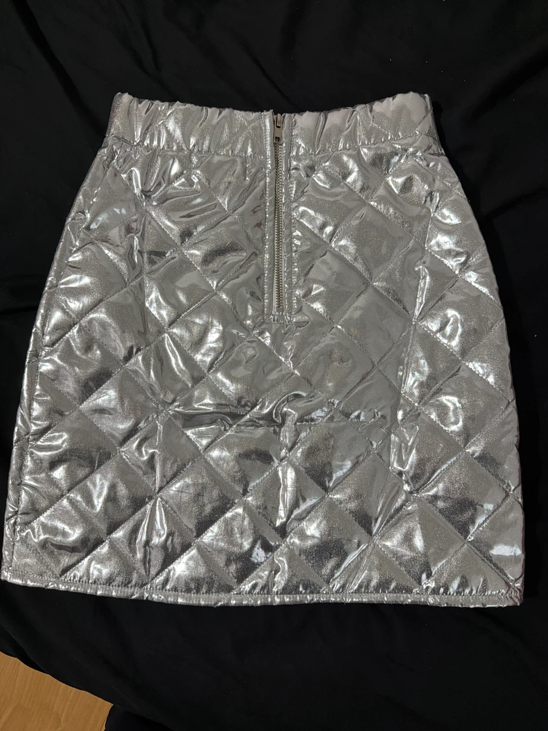 Cassafras Quilted Metallic Skirt - photo 5