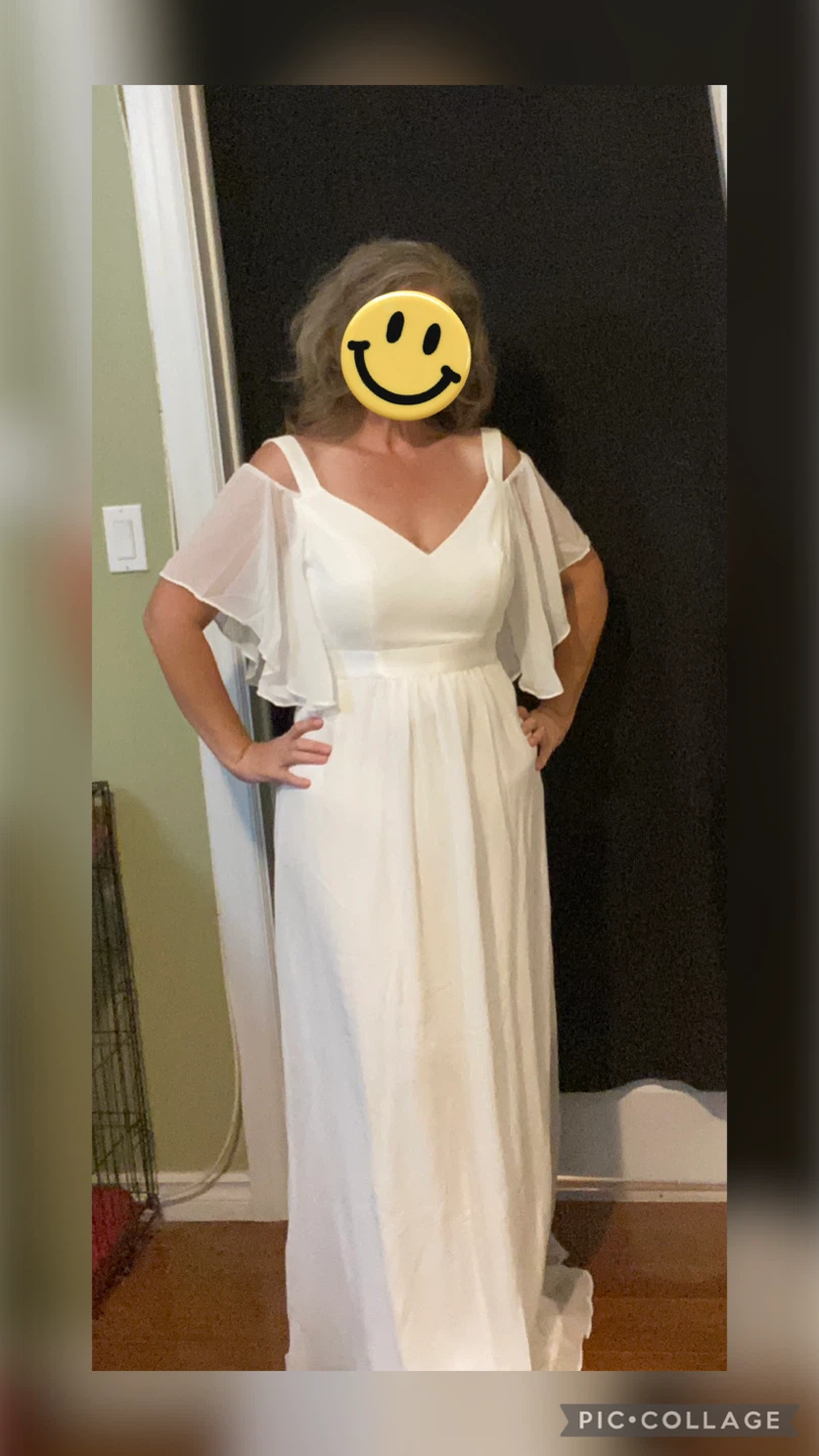 White Cold Shoulder Maxi Dress