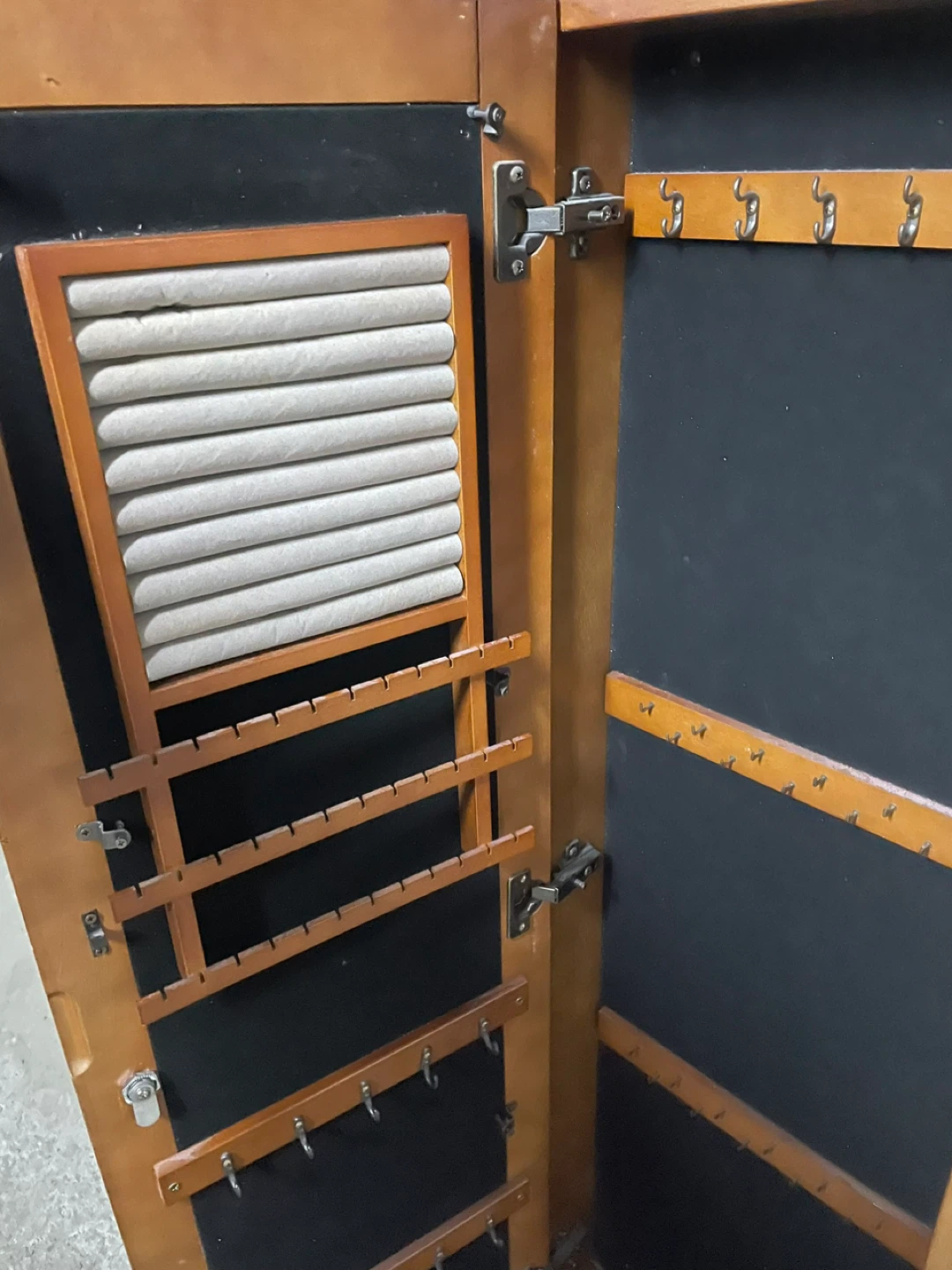 Wooden Jewelry Armoire with Mirror - photo 2