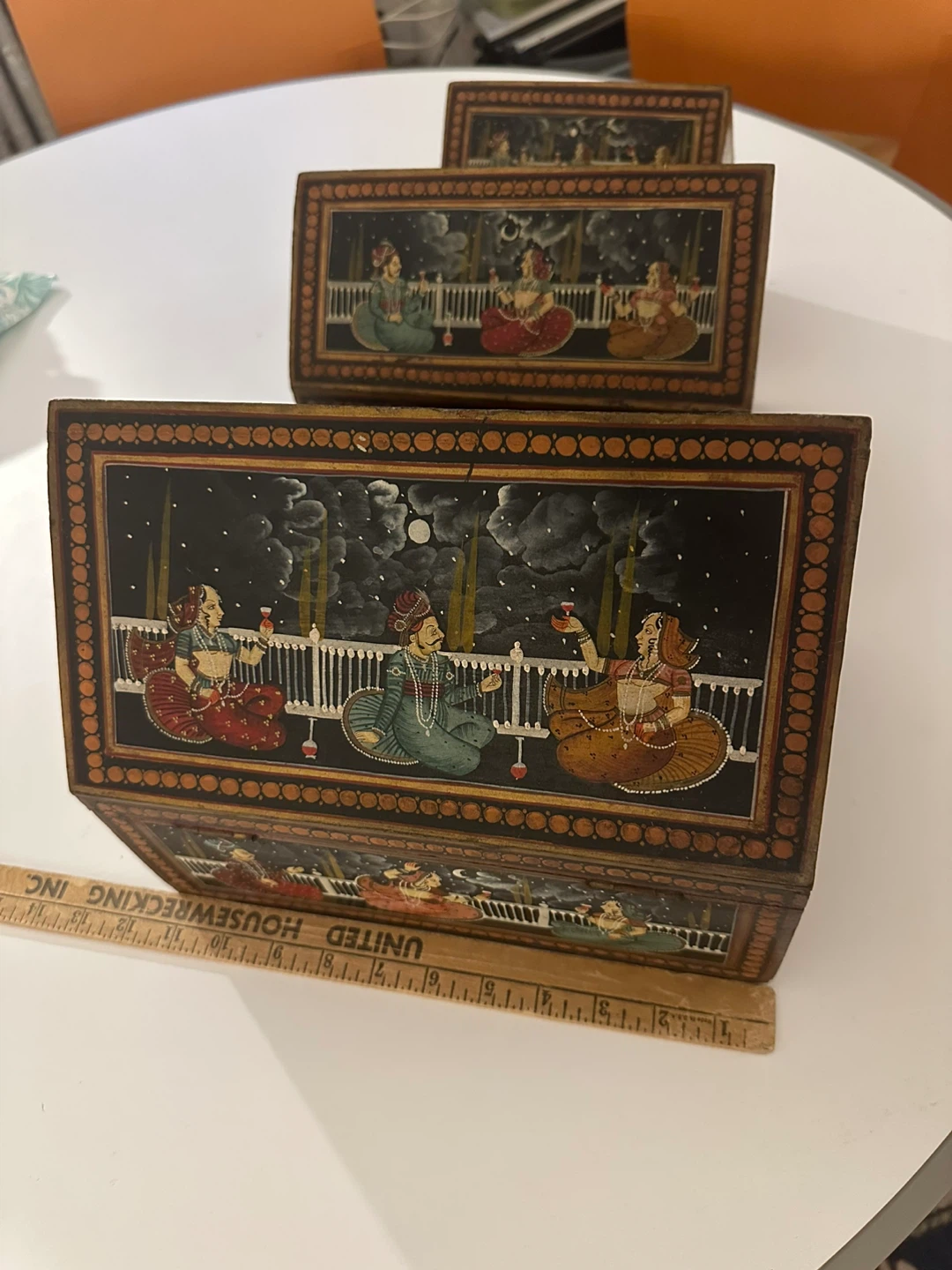 Vintage Hand-Painted Decorative Nesting Boxes - photo 5