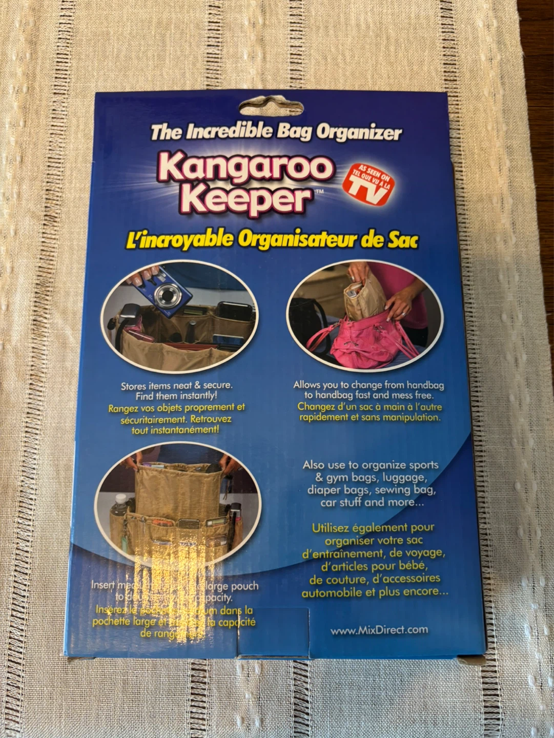 Kangaroo Keeper The Incredible Bag Organizer Set of 2 Tan/Beige - photo 2