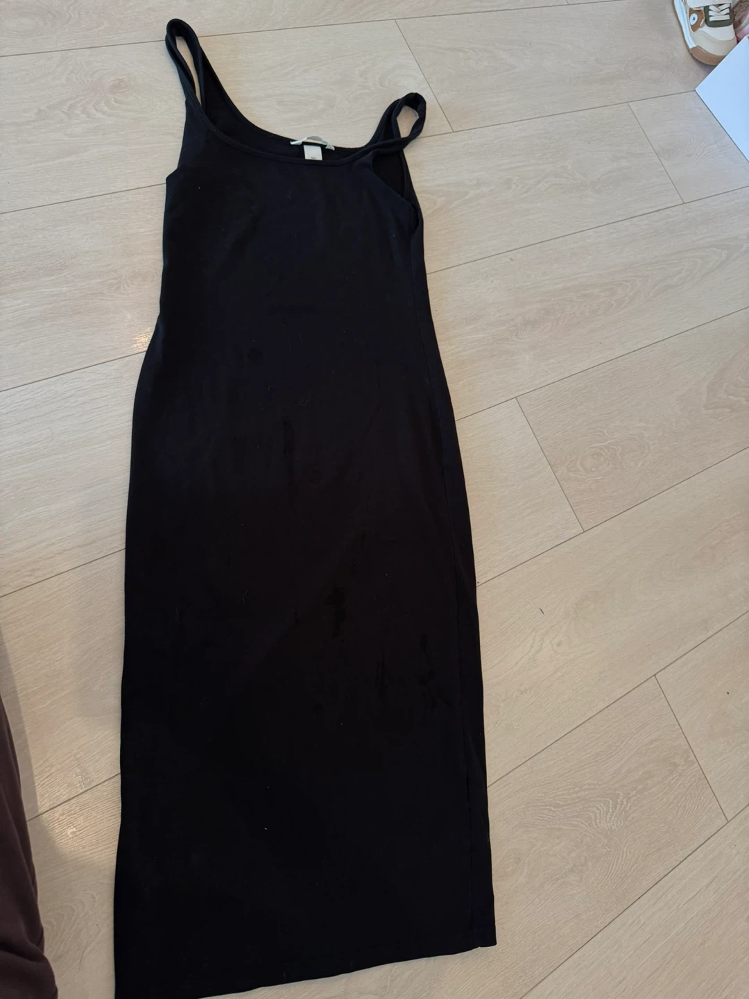 H&M Black Ribbed Midi Dress - photo 3