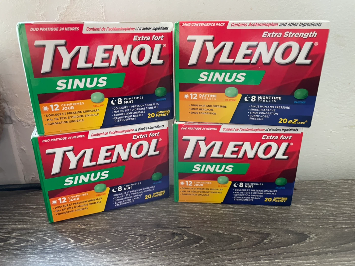 Brand New Tylenol Sinus Lot