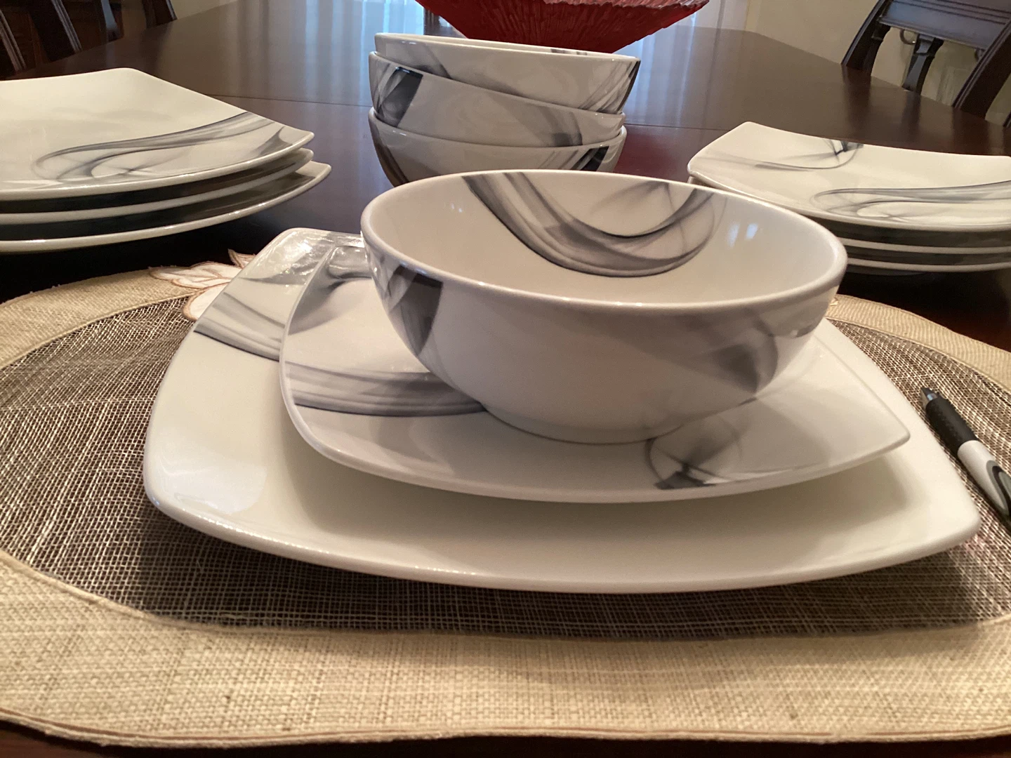 Mikasa Kya Smoke Porcelain Dinnerware Set - photo 2